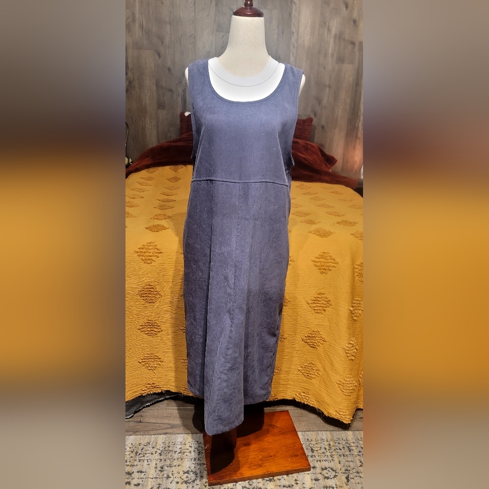 Original TY Wear Purple Gray Long Dress with Pockets | Size Small